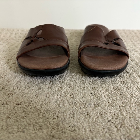 Clarks Boho Leather Floral Platform Sandals Size 10 - Picture 2 of 7